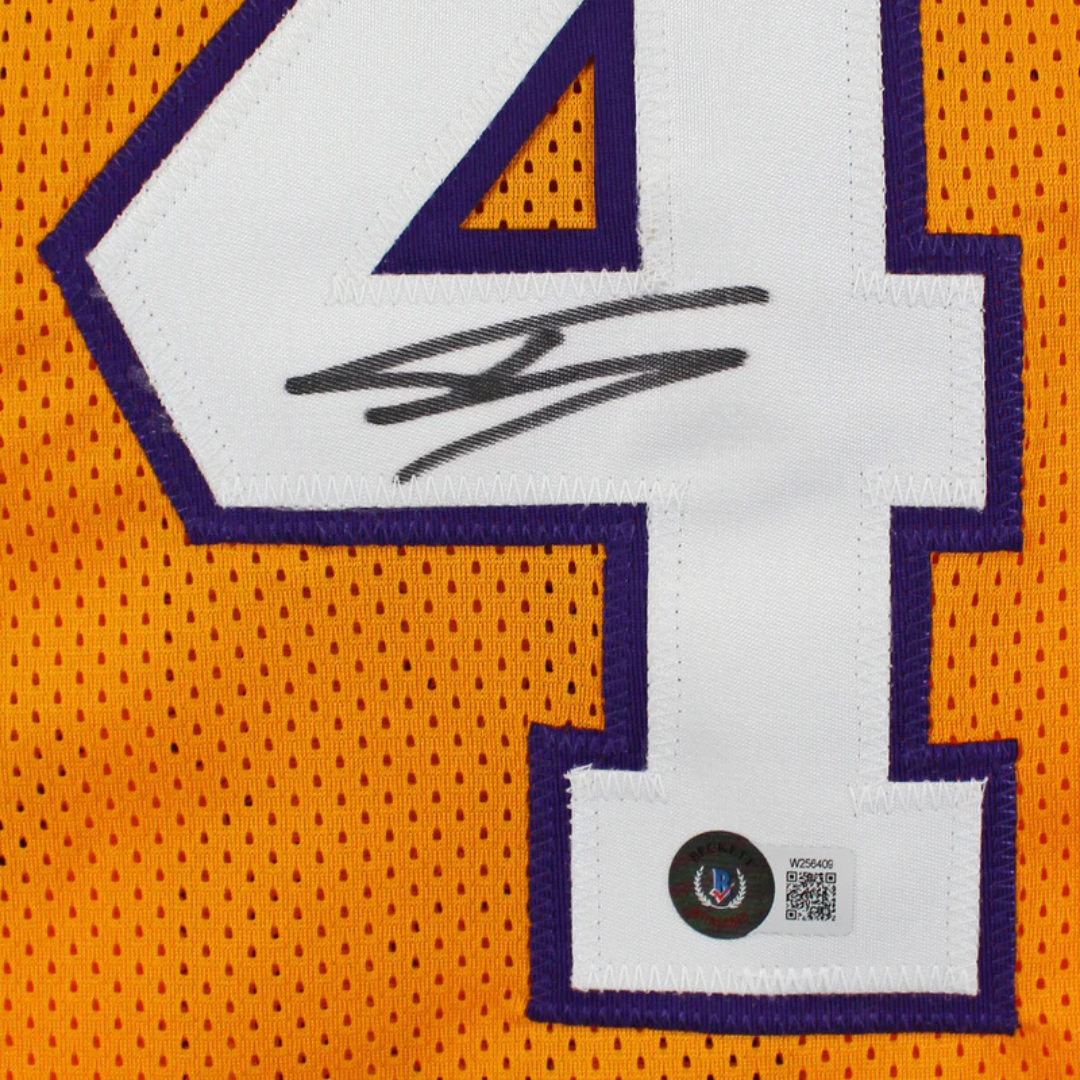 Shaquille O'Neal Signed Los Angeles Lakers Basketball Jersey with Beckett Witness